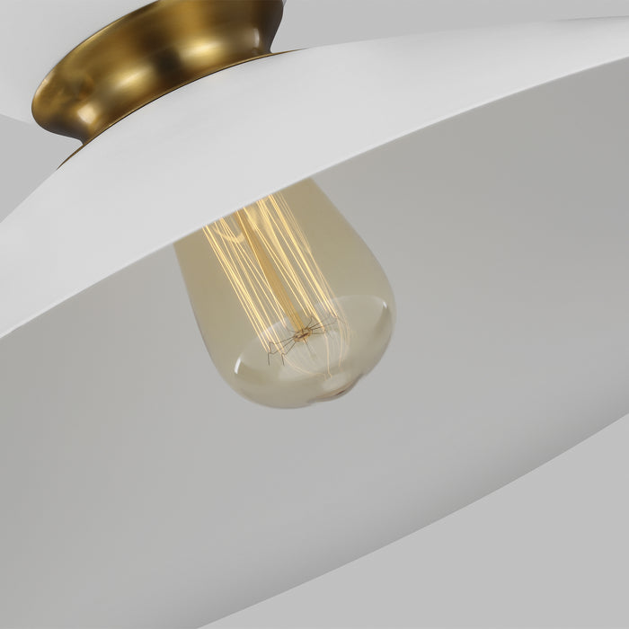 One Light Pendant from the HEATH collection in Burnished Brass finish