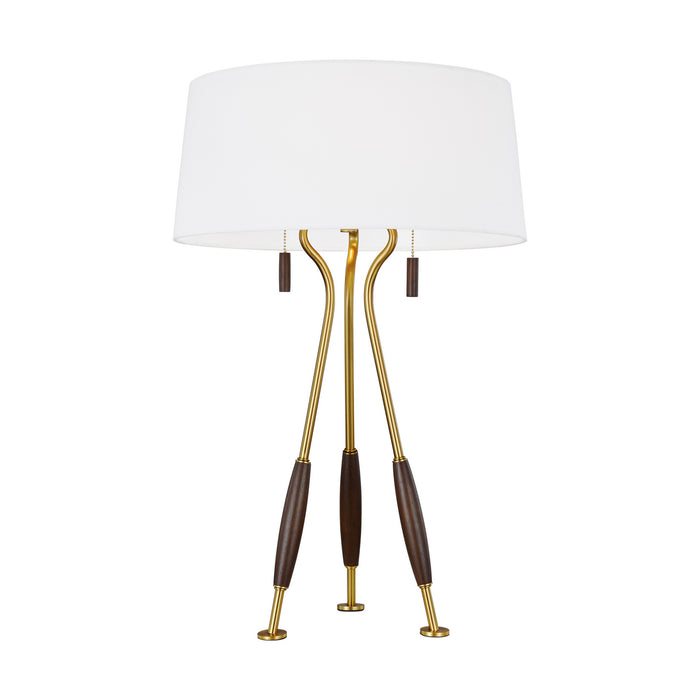Two Light Table Lamp from the ARBUR collection in Burnished Brass finish