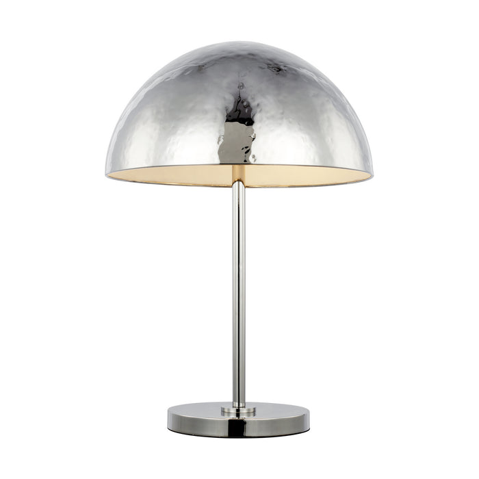 Two Light Table Lamp from the WHARE collection in Polished Nickel finish