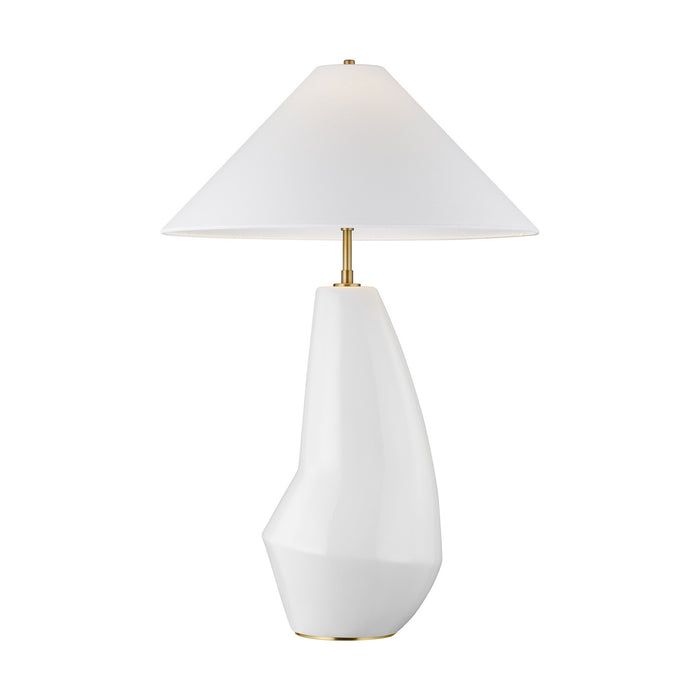 One Light Table Lamp from the COUNTOUR collection in Arctic White finish