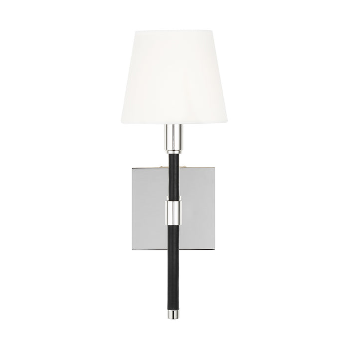 One Light Wall Sconce from the KATIE collection in Polished Nickel finish