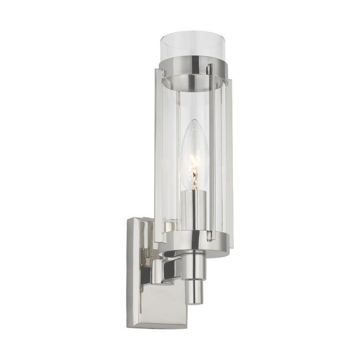 One Light Wall Sconce from the FLYNN collection in Polished Nickel finish