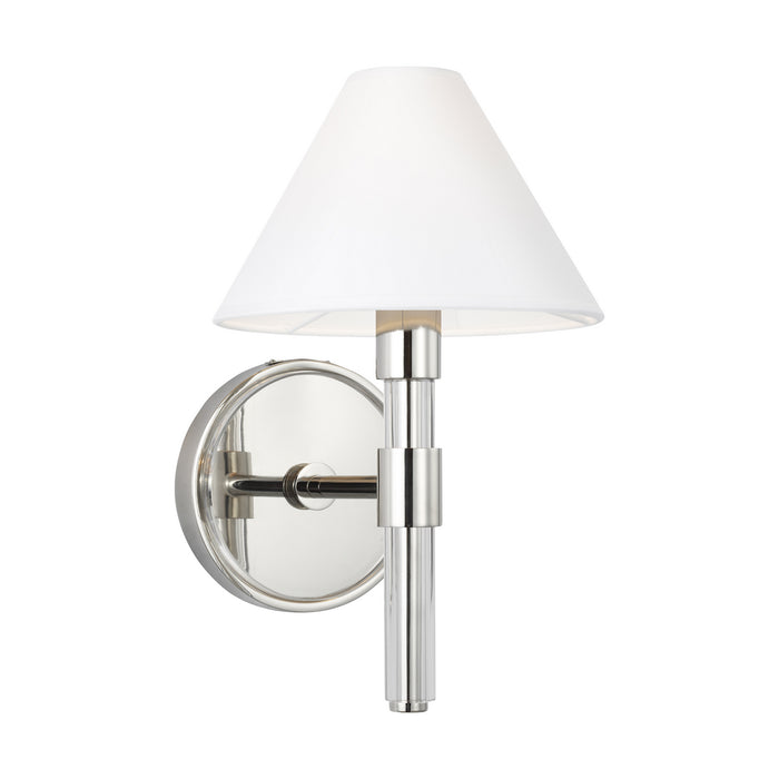 One Light Wall Sconce from the ROBERT collection in Polished Nickel finish