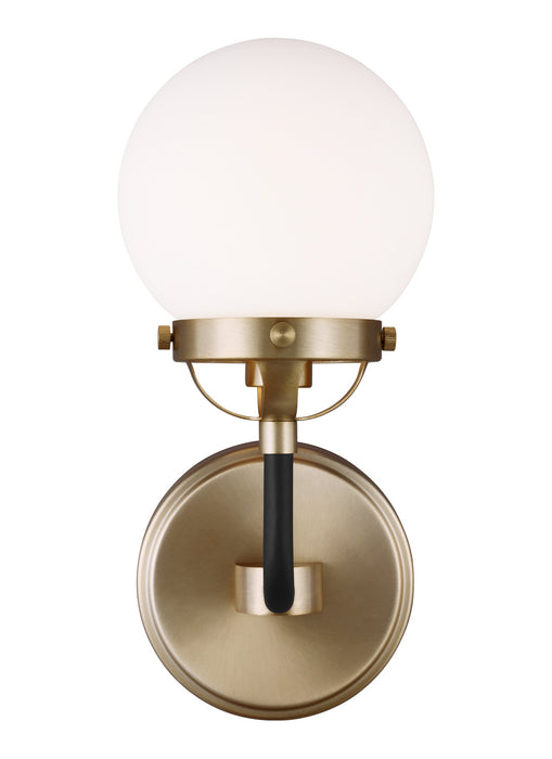 One Light Wall Sconce from the Cafe collection in Satin Bronze finish