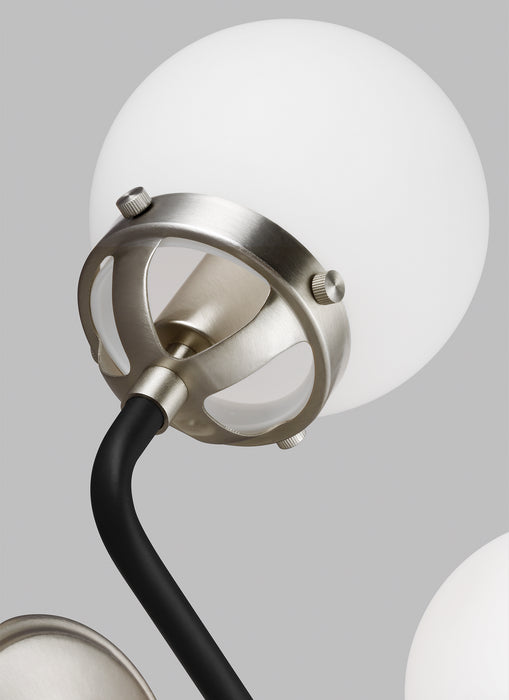 Two Light Wall / Bath from the Cafe collection in Brushed Nickel finish