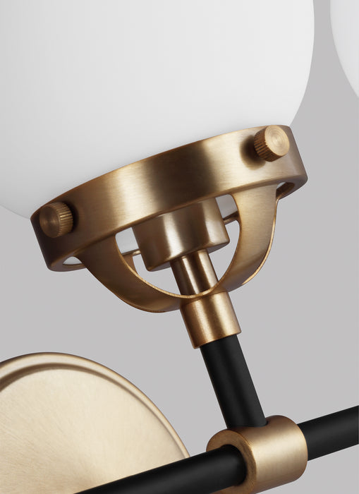 Three Light Wall / Bath from the Cafe collection in Satin Bronze finish