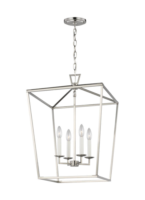Four Light Lantern from the Dianna collection in Brushed Nickel finish