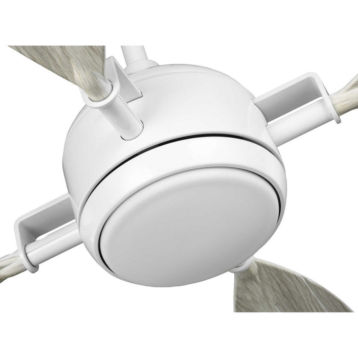 56``Ceiling Fan from the Rudder collection in Satin White finish