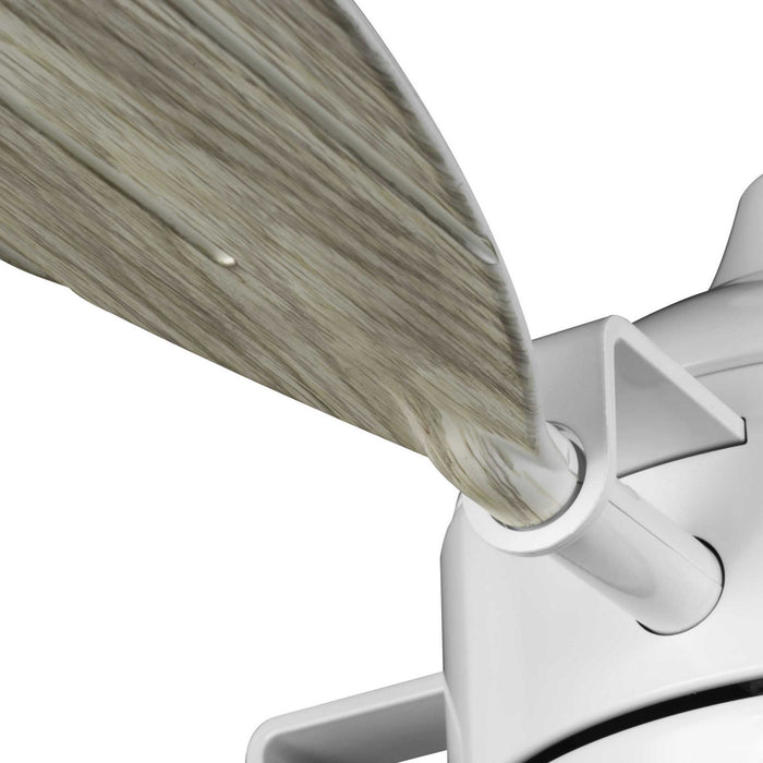 56``Ceiling Fan from the Rudder collection in Satin White finish