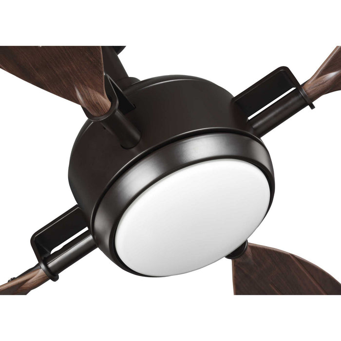 56``Ceiling Fan from the Rudder collection in Architectural Bronze finish