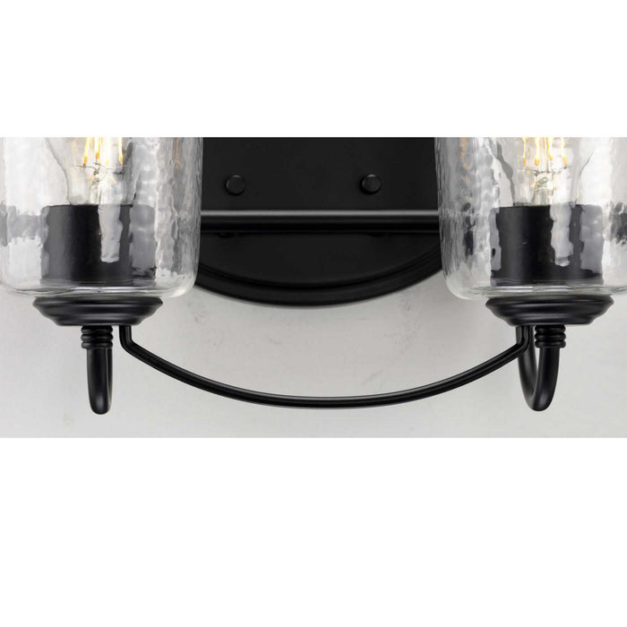 Two Light Bath from the Bowman collection in Black finish