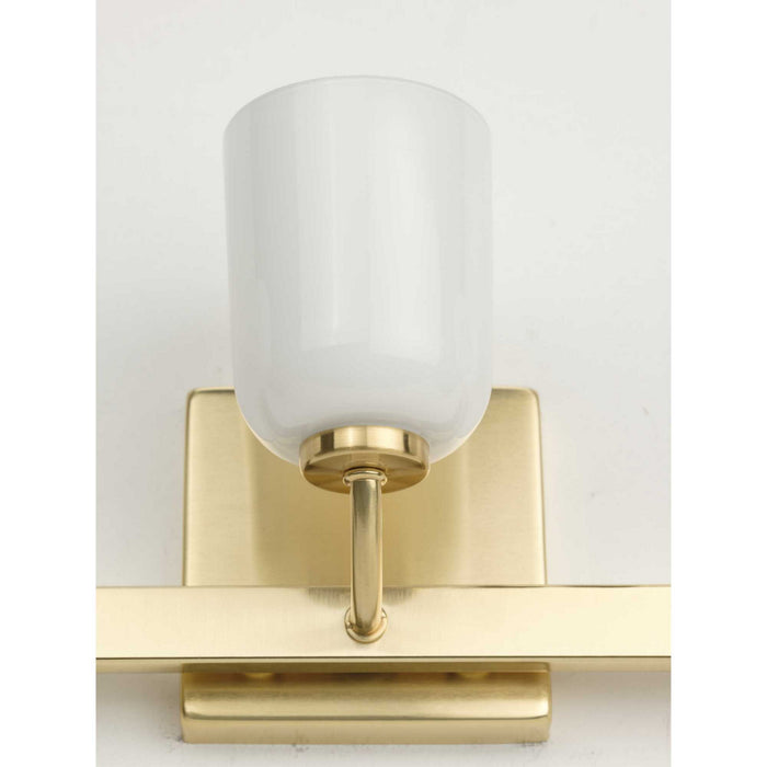 Three Light Bath from the Moore collection in Satin Brass finish
