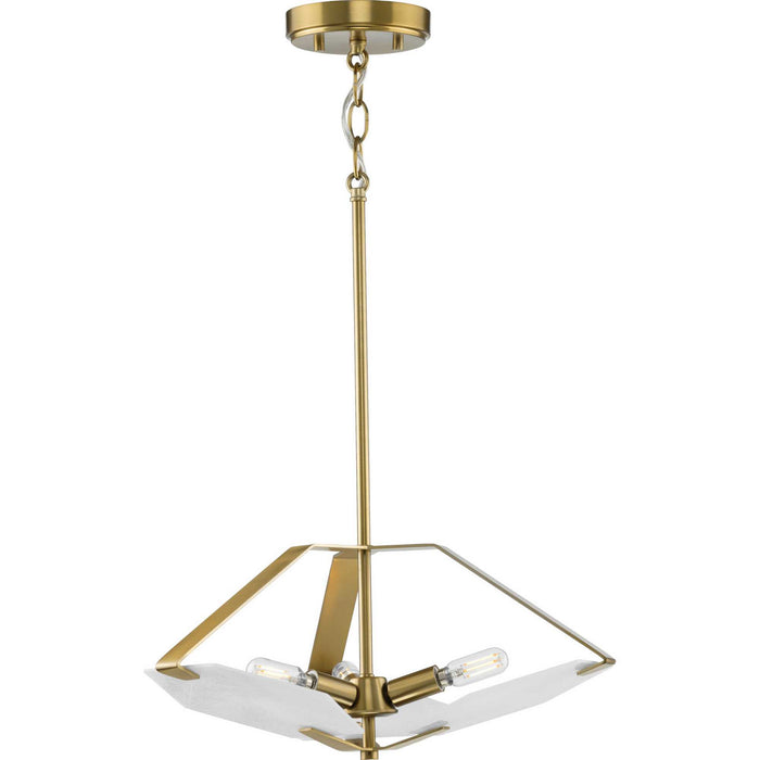 Three Light Semi Flush Convertible from the Rae collection in Brushed Bronze finish