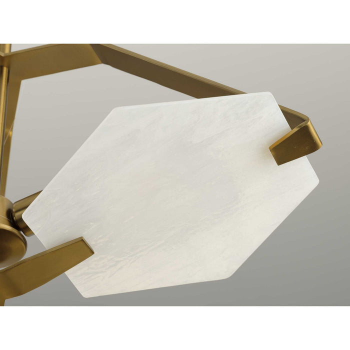 Three Light Semi Flush Convertible from the Rae collection in Brushed Bronze finish