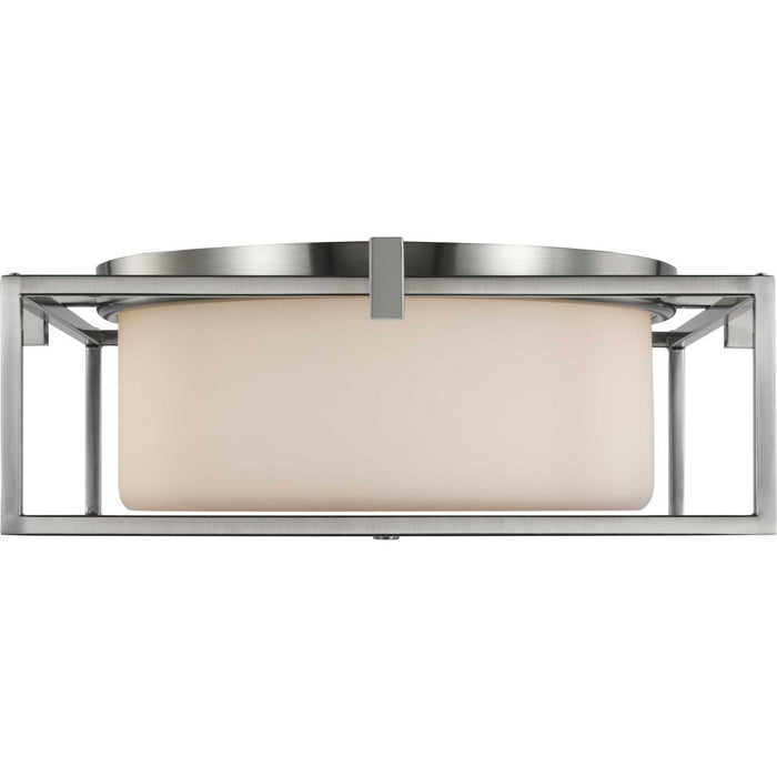 Two Light Flush Mount from the Chadwick collection in Brushed Nickel finish