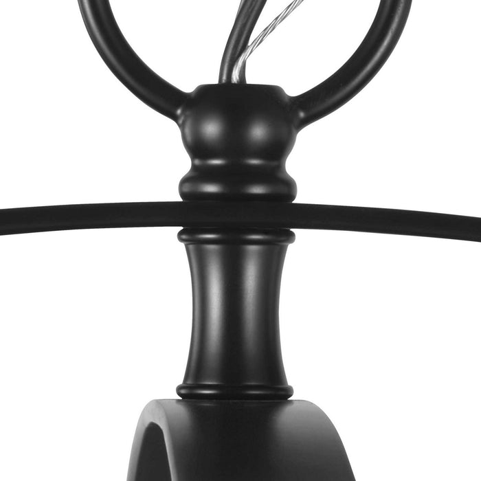 Six Light Pendant from the Equinox collection in Black finish