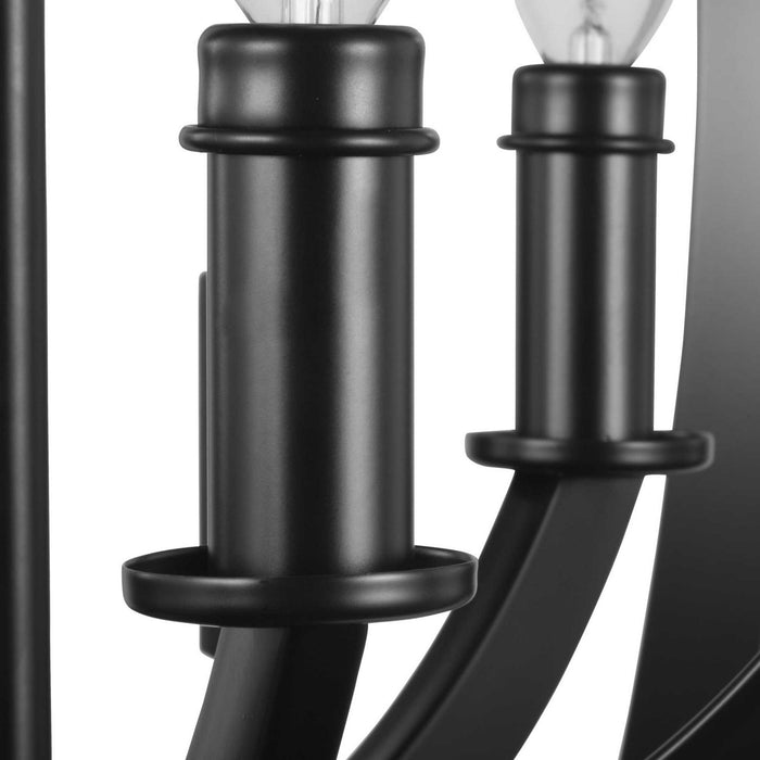 Six Light Pendant from the Equinox collection in Black finish