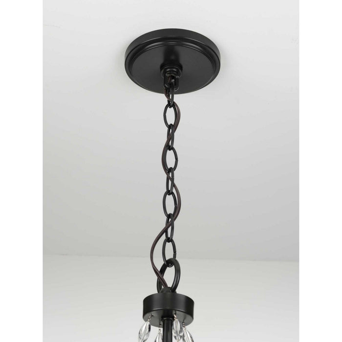 Four Light Chandelier from the Austelle collection in Antique Bronze finish