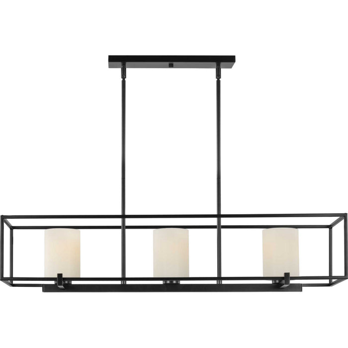 Three Light Island Chandelier from the Chadwick collection in Black finish
