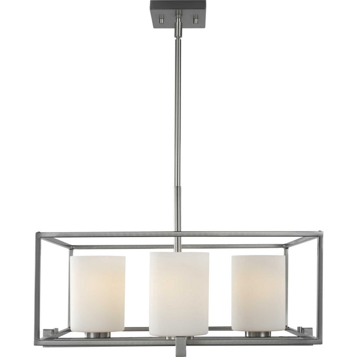 Four Light Chandelier from the Chadwick collection in Brushed Nickel finish
