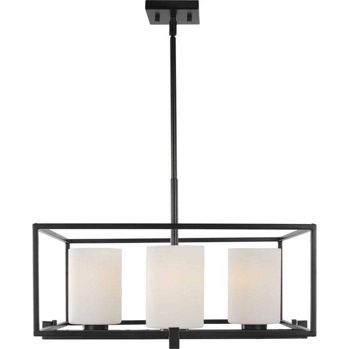 Four Light Chandelier from the Chadwick collection in Black finish