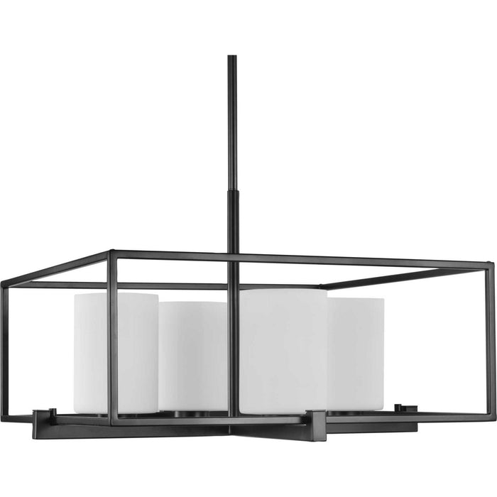 Four Light Chandelier from the Chadwick collection in Black finish