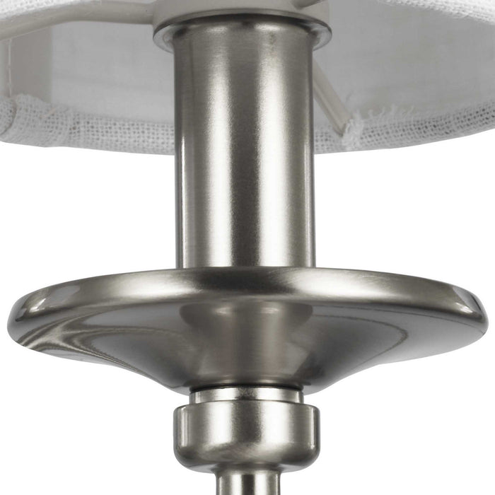 Six Light Foyer Chandelier from the Bonita collection in Brushed Nickel finish
