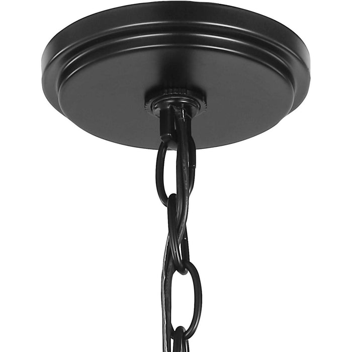 Six Light Foyer Chandelier from the Bonita collection in Black finish
