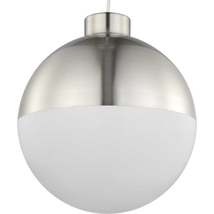 LED Pendant from the Globe LED collection in Brushed Nickel finish