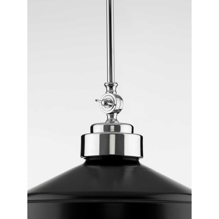 One Light Pendant from the Loftin collection in Black finish
