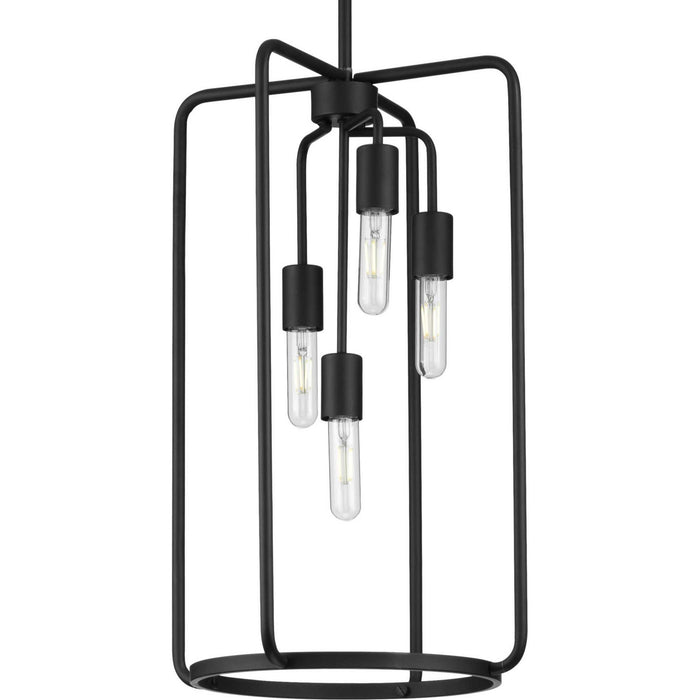 Four Light Pendant from the Bonn collection in Black finish