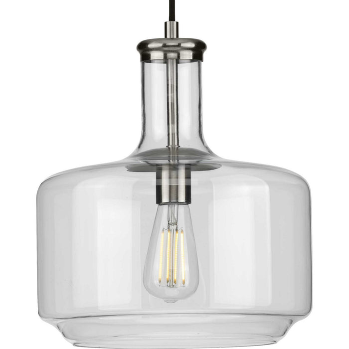 One Light Pendant from the Latrobe collection in Brushed Nickel finish