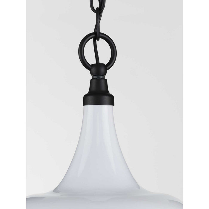 One Light Pendant from the Bastille collection in White finish