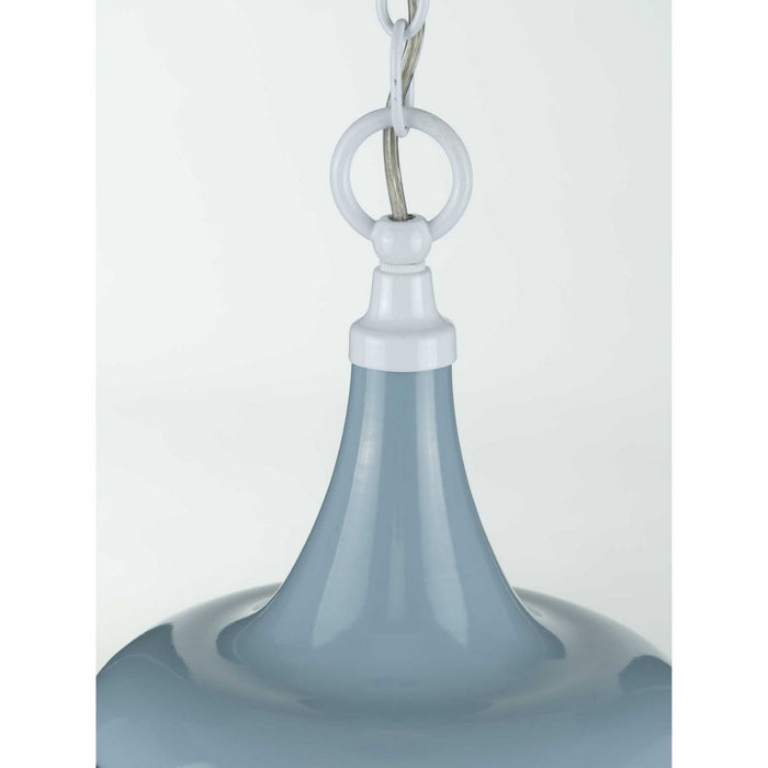 One Light Pendant from the Bastille collection in Coastal Blue finish