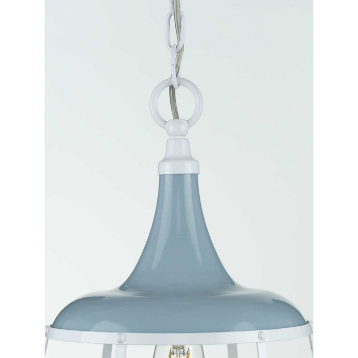 One Light Pendant from the Bastille collection in Coastal Blue finish