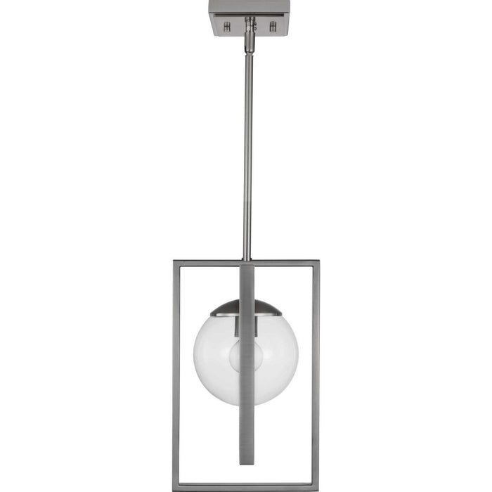 One Light Pendant from the Atwell collection in Brushed Nickel finish