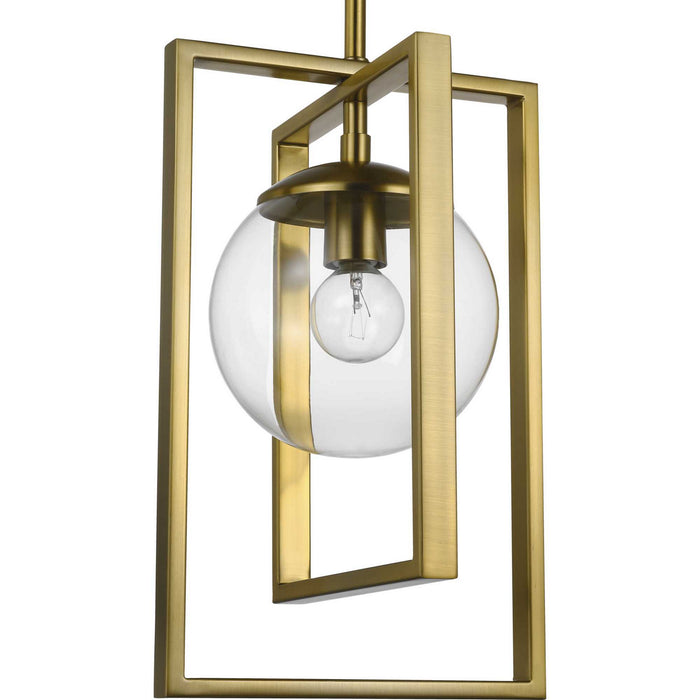 One Light Pendant from the Atwell collection in Brushed Bronze finish