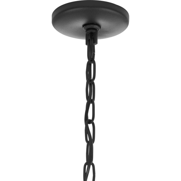 Three Light Hanging Lantern from the Gibbes Street collection in Black finish