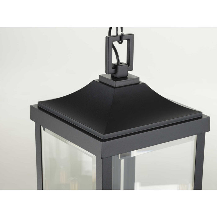 Three Light Hanging Lantern from the Gibbes Street collection in Black finish