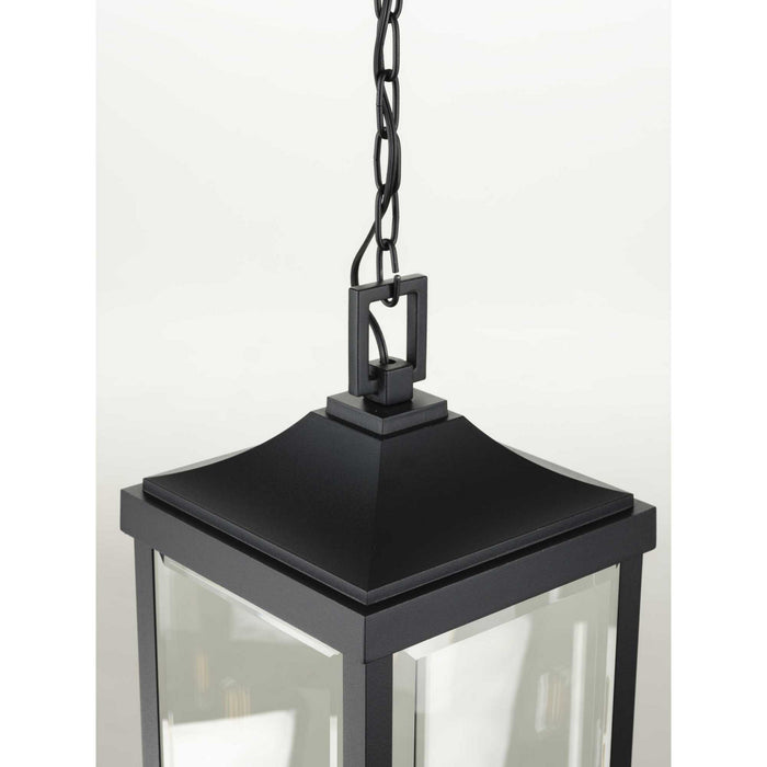 Three Light Hanging Lantern from the Gibbes Street collection in Black finish