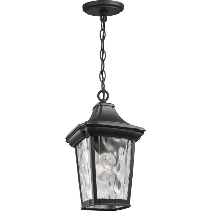 One Light Hanging Lantern from the Marquette collection in Black finish
