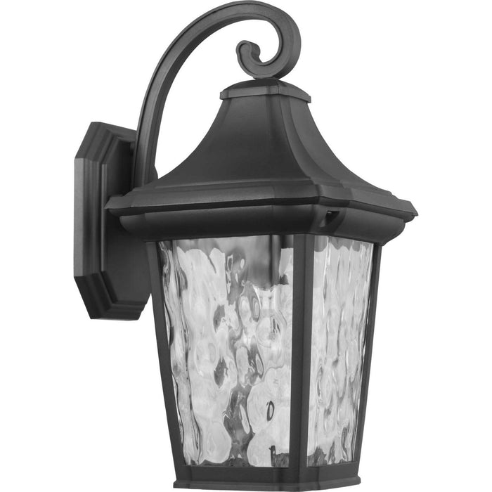One Light Wall Lantern from the Marquette collection in Black finish