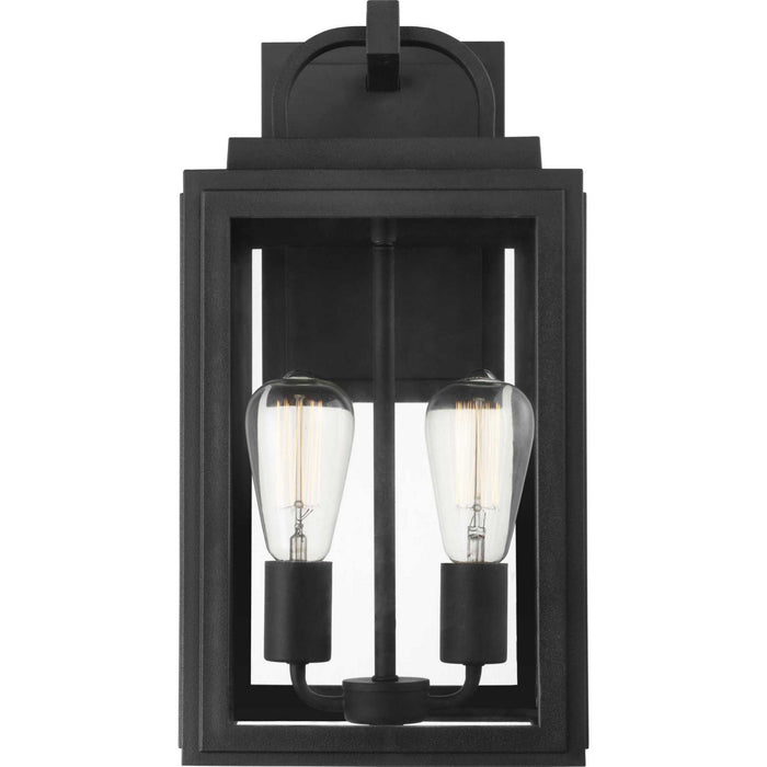 Two Light Wall Lantern from the Grandbury collection in Black finish