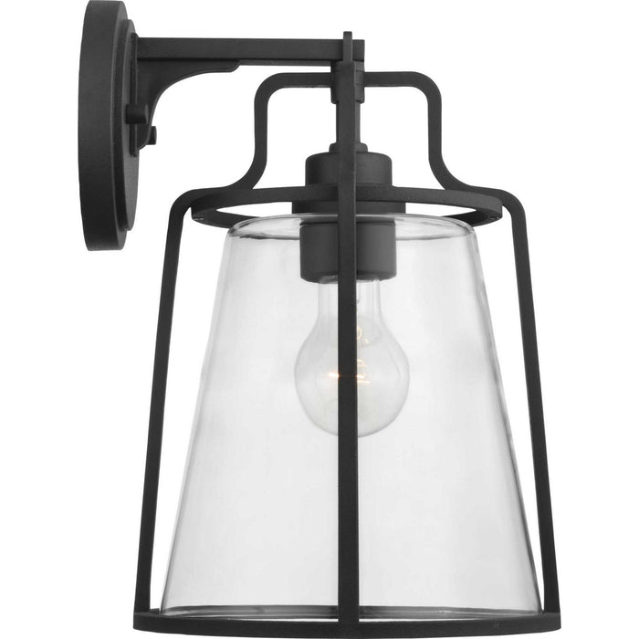 One Light Wall Lantern from the Benton Harbor collection in Black finish