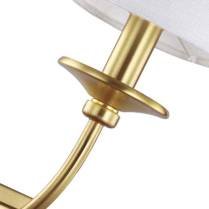 One Light Wall Sconce from the Bonita collection in Satin Brass finish