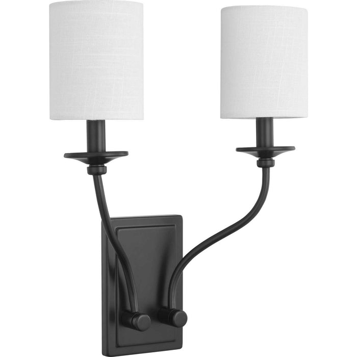 Two Light Wall Sconce from the Bonita collection in Black finish