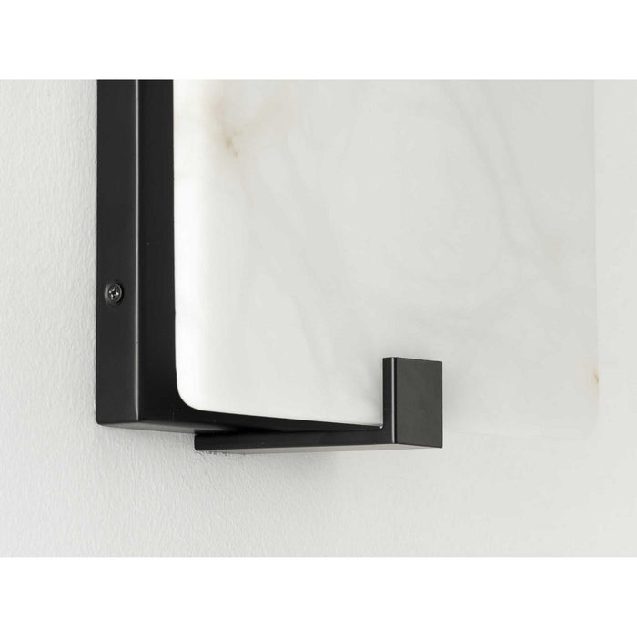 LED Wall Sconce from the LED Alabaster Stone Sconce collection in Black finish