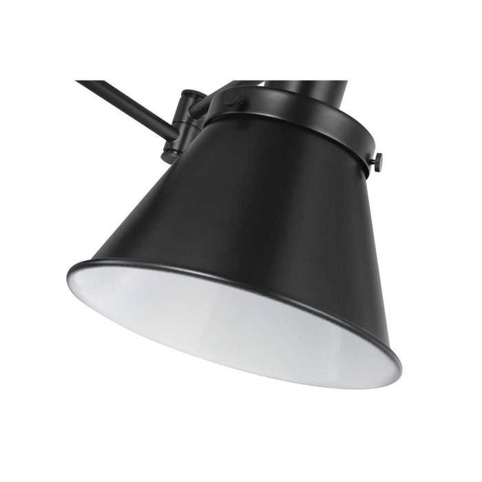 One Light Swing Arm Wall Lamp from the Hinton collection in Black finish