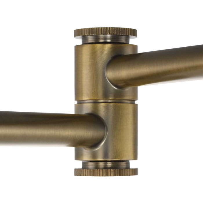 One Light Swing Arm Wall Lamp from the Hinton collection in Vintage Brass finish