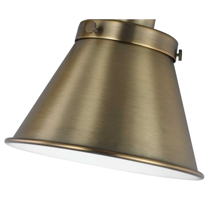 One Light Swing Arm Wall Lamp from the Hinton collection in Vintage Brass finish